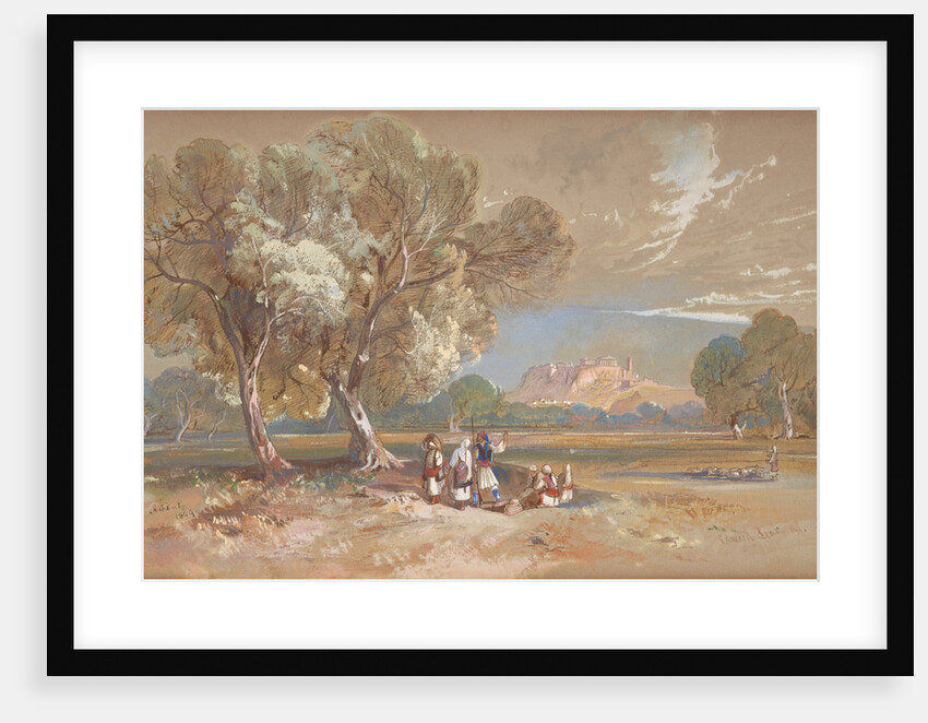 Athens by Edward Lear
